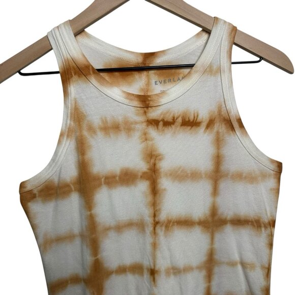 Everlane Women’s Small Sleeveless Tank Top Tie-Dye Cutaway 100% Cotton Boho Y2K - Picture 6 of 10